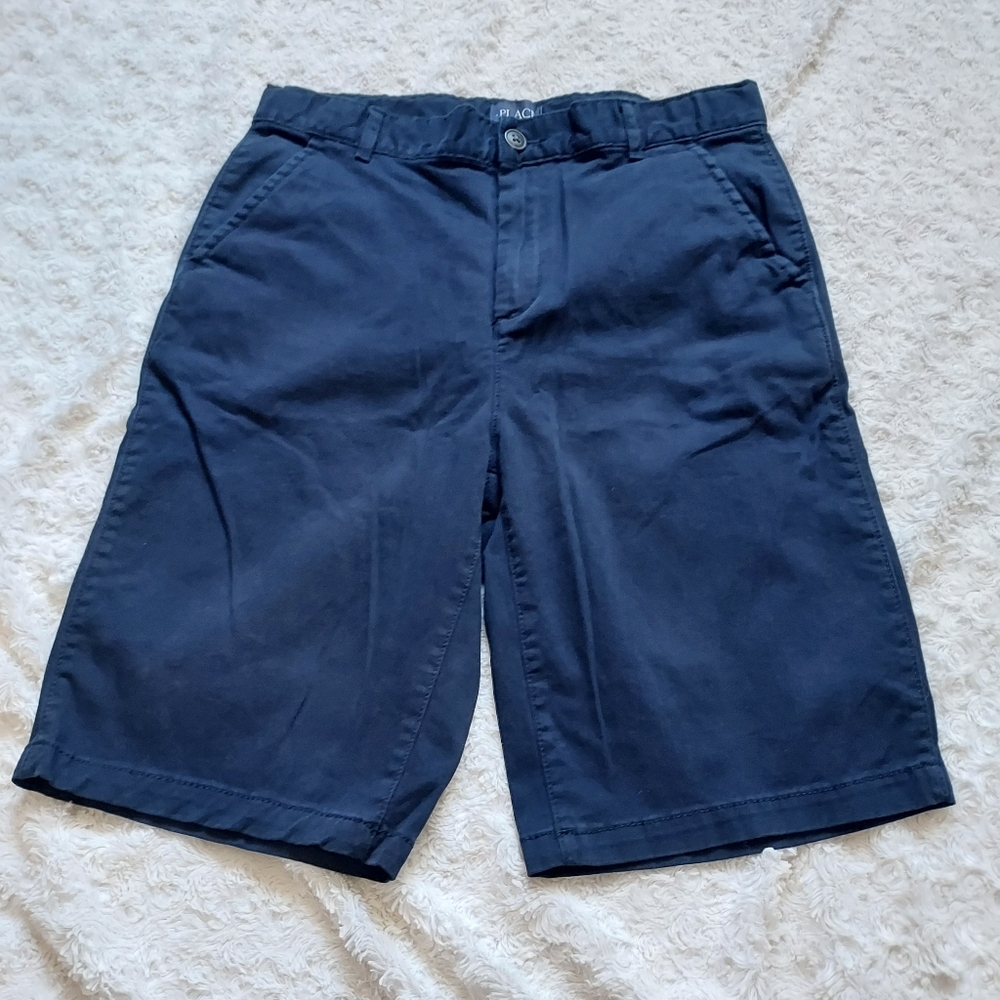 Children's Place Navy blue long shorts size 16 Casual School Uniform Everyday